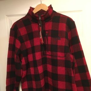 NWT The North Face men’s 1/4 zip fleece pullover